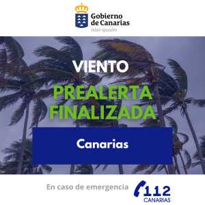 El Gobierno de Canarias finaliza la situación de prealerta por viento en el archipiélago