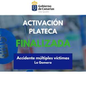 El Gobierno de Canarias finaliza la alerta por el accidente de múltiples víctimas en La Gomera