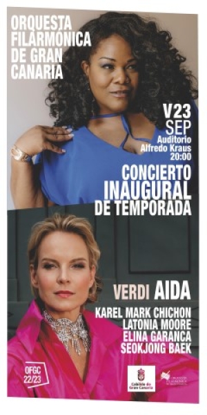 La Orquesta Filarmónica de Gran Canaria inaugura su temporada 22-23 con una espectacular Aida en concierto