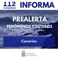 El Gobierno de Canarias actualiza y mantiene la situación de prealerta por fenómenos costeros en todas las islas