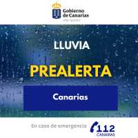 El Gobierno de Canarias declara la situación de prealerta por lluvias en el archipiélago