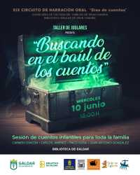 La Biblioteca de Gáldar acoge el 10 de junio el espectáculo familiar ‘Buscando en el baúl de los cuentos’