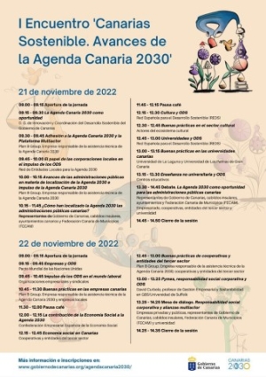 Presidencia del Gobierno celebra el I Encuentro Canarias Sostenible los días 21 y 22 de noviembre
