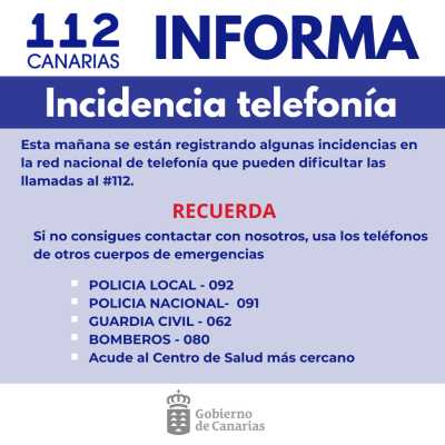 El Gobierno activa el PLATECA en fase de Alerta ante una incidencia de Telefónica España a nivel nacional