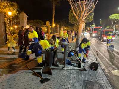 Limpieza Viaria retira 2,5 toneladas de residuos tras la Gran Cabalgata de Carnaval