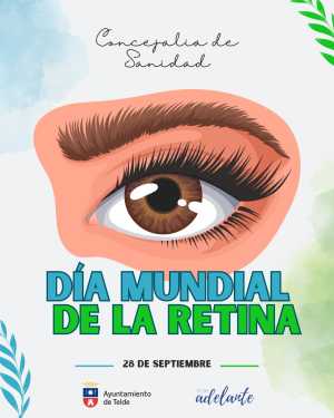 El Ayuntamiento de Telde se ilumina de azul y verde en el Día Mundial de la Retina