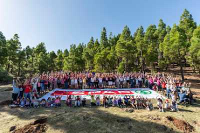 La familia Spar reforesta la cumbre de Gran canaria plantando 200 nuevos pinos canarios y cedros