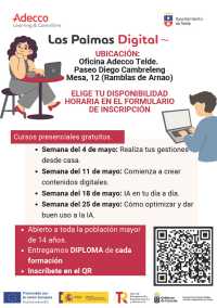 Telde impulsa la formación digital con un programa gratuito y accesible para toda la ciudadanía