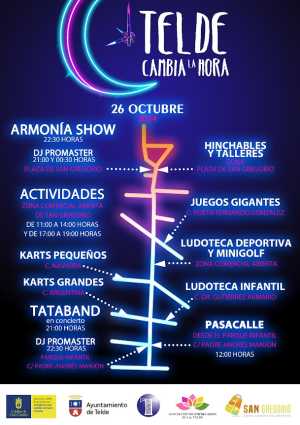 La ciudad se prepara para celebrar este sábado ‘Telde cambia la hora’ con Armonía Show, Tataband y Dj Promaster