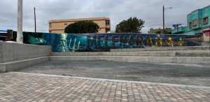 Un millar de ciudadanos eligen el mural que adornará el paseo de Melenara junto a su futuro parque infantil