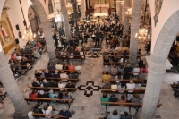La Banda Municipal de Música " Ciudad de Guía" acompañada de varios componentes de la Orquesta Filarmonica de Gran Canaria ofreció un concierto de película en la Iglesia de Guía