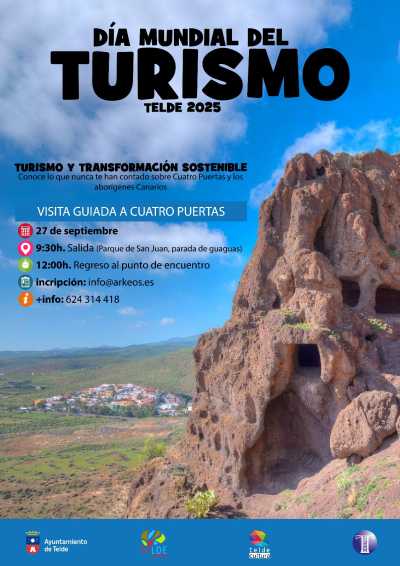 Telde celebra una ruta por el yacimiento arqueológico de Cuatro Puertas en el Día Mundial del Turismo